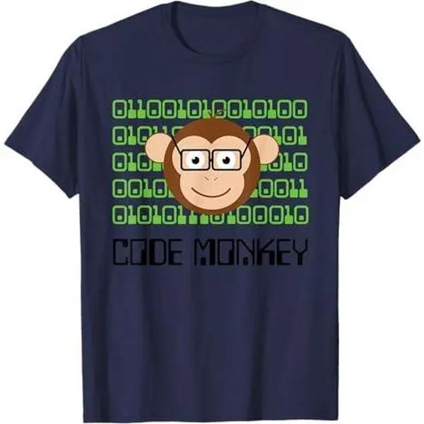 Funny Code Monkey Nerd Computer Programmer Cool T Shirt