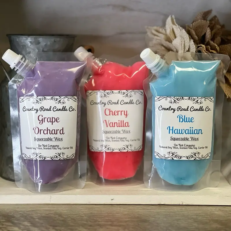 Squeezable Soy Wax 8oz Pouch | Heavily Fragranced | Hand Poured Squeezable Soy Wax 8oz Pouch | Heavily Fragranced | Hand Poured