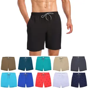 Men's Quick-Dry Beach Swim Trunks with Soft Mesh Lining, Secure Side Pockets for Swimming, Travel, Summer Outdoor Outings