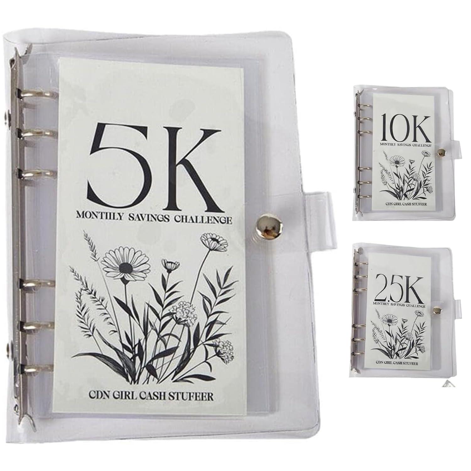 A6 12 Month Money Saving Challenge Binder, 1 Count Money Saving Budget Binder with Cash Envelopes, Savings Challenge Planner, Monthly Budget Planner, Savings Challenges Book for Home Office, 2026 New year Valentine's Day Gift #GLOBAL PICKS