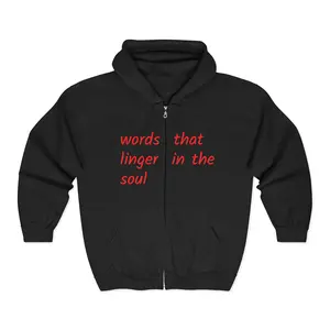 Words that linger in the Soul- If Beale Street could TalkNovel - Full Zip Hooded Sweatshirt