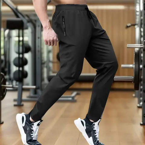 Men's Adjustable Comfort Pants - Male Clothing, Mensfashion, Athleisure, Body-Fitting, Dual-Sport Pants for Running, Hiking