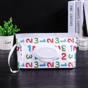 1pc Refillable Wet Wipe Pouch with Seal Design EVA Portable Wipe Dispenser Holder Convenient Extract
