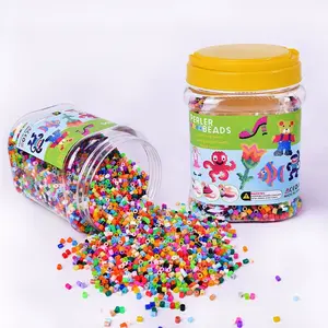 DIY multi-colored bean jar, 12,000 beans in multiple colors.