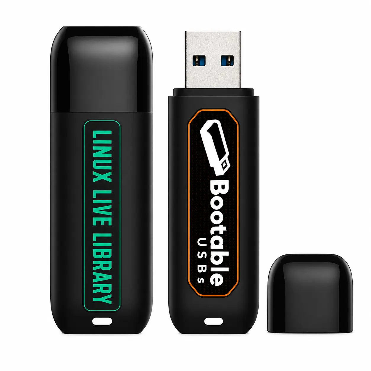 Linux Live Library | 128GB 12-System Multiboot USB