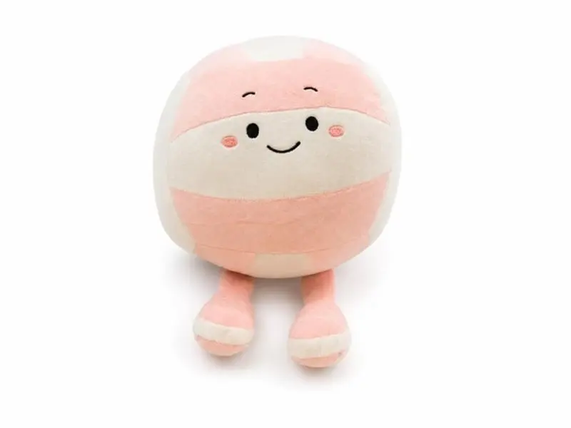 Large Pink and White Plush Volleyball Large Pink and White Plush Volleyball