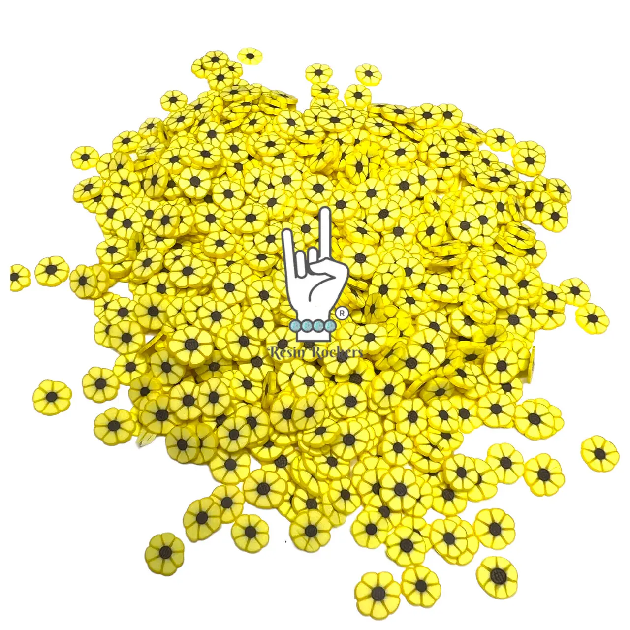 Sunflower Polymer Clay Piece
