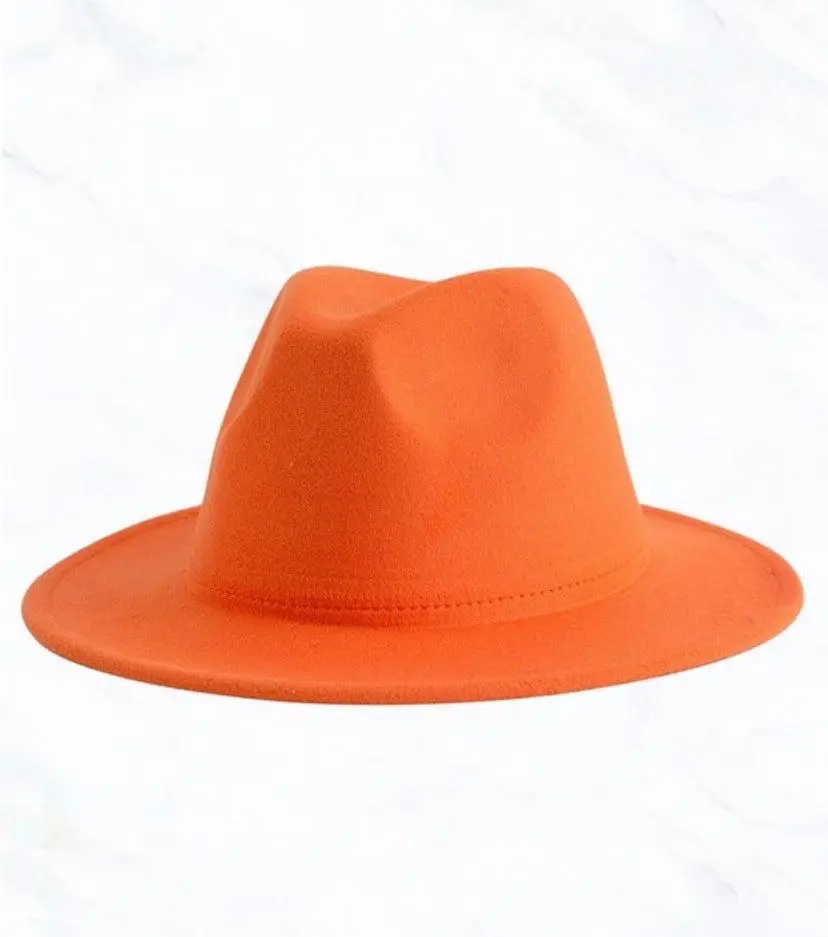 Fedoras Solid Color Modern Colors Unisex Stylish New Structured Hat Sun Hat
