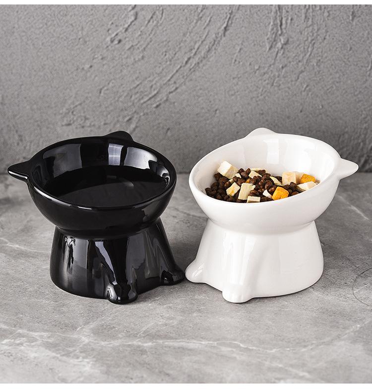 Anti-tip water bowl for cats, large capacity fabric bowl, specially designed for kittens and small cats