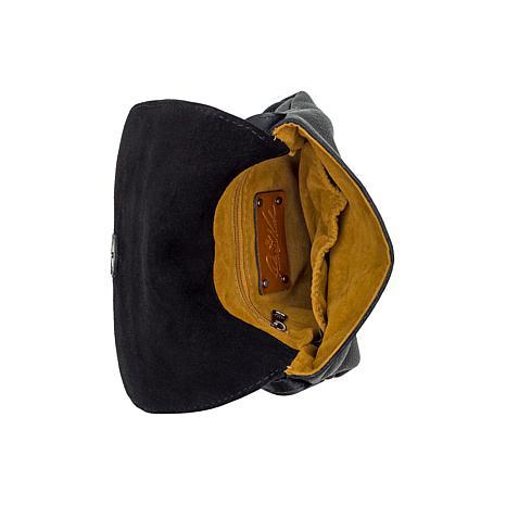 Patricia Nash Cella Suede Leather Fringe Crossbody Bag