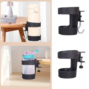 New Plastic Desk Cup Holder Anti Spill Portable Cup Storage Rack Punch-free Removable Table Fixed Storage Rack Desk