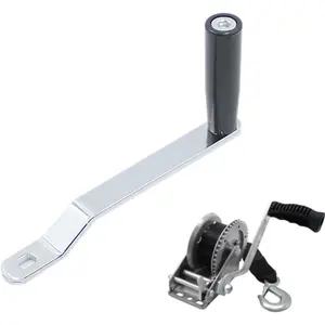 Upgraded Winch Handle, Universal Trailer Winch Handle, Comfort Grip, Black, 4.6 x 9.05 x 0.53 inches