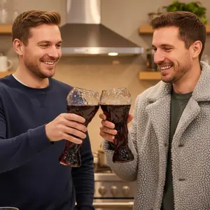 Fifa World Cup Style Glass Beer Mug, Football Enthusiasts' Exclusive Drinkware, Perfect Gift for Soccer Fans, High-Quality Beverage Container