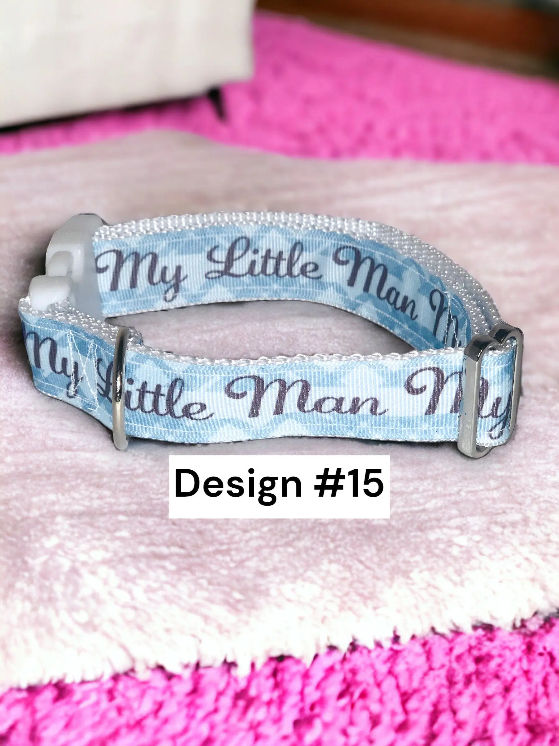Custom Dog Collar | 1” Width | Unique Patterned Dog Collar | Small Medium Large Dogs | Nylon Webbing | Side Release Buckle | Handmade collar