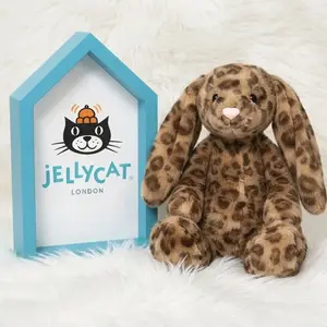 Jellycat Cobblehop Leopard Bunny Plush Toy, Soft Bunny Doll, Birthday Gift for Her, Cute Stuffed Gift with Dust Bag, New With Tags
