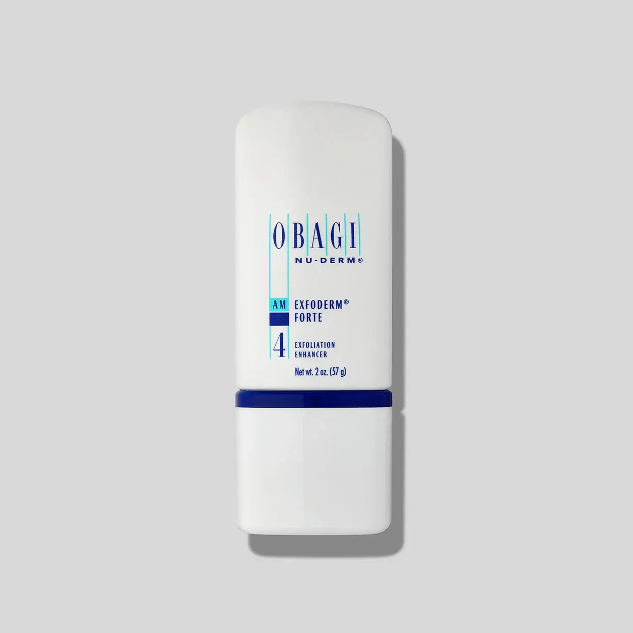 Obagi Nu-Derm Exfoderm Forte #4 Chemical AHA Face Peel Cleansing Lotion with Glycolic & Lactic Acid - Lightweight, Daily, Gentle, Brightening, Smoothing for Adult Normal Skin, 57g Bottle, 24-Month Shelf Life, Single Treatment, Adults, 24 Months, Regular E
