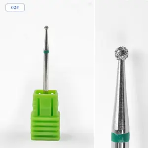 Cuticle carbide round ball bit pedicure tool