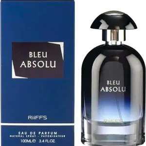 Riiffs Bleu Absolu 3.4 Oz - Aromatic, Floral, and Woody Scent Cologne for men