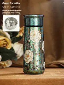 Pure titanium thermos cup men's and women's couple mini small portable accompanying water cup 2026 new high-quality titanium cup birthday gift