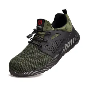 SUADEX Steel Toe Work Sneakers Comfortable Safety Shoes for Men Women Boy Footwear