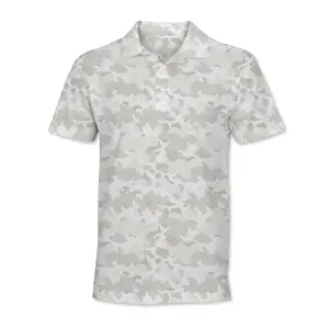 Hooligan Snowy Camo Polo Shirt - Standout Performance Quick-Dry Golf Polo Shirts for Men