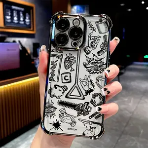 Popular Phone Case For Anime Chainsaw Man For IPhone 17 PRO MAX And IPhone 16 15 14 13 12 11 PRO MAX PLUS And IPhone 16E 17 AIR Series Mobile Case, With A Transparent Soft Back For Drop Protection.