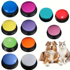 6pcs Pet Buttons For Communication, Voice Recording Button Talking Buttons For Dog And Cat Recordable Pet Training Buzzer, Dog Sound Buzzer, Pet Buttons Training Toy Game Buzzer Funny Gifts, Teach Your Dog And Cat To Talk, No Batteries