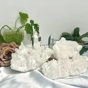 Crystal Clusters Collection – Clear & Smoky Quartz for Energy Cleansing and Spiritual Focus