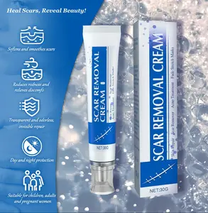 Professional Scar Removal Gels, Advanced Silicone Scar Removal Cream for Burn,Acne Old Scar Removal Cream for Face & Body | Fades Dark Scars