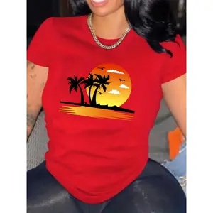 S274 Personalized Printed Casual Short-sleeved T Shirt