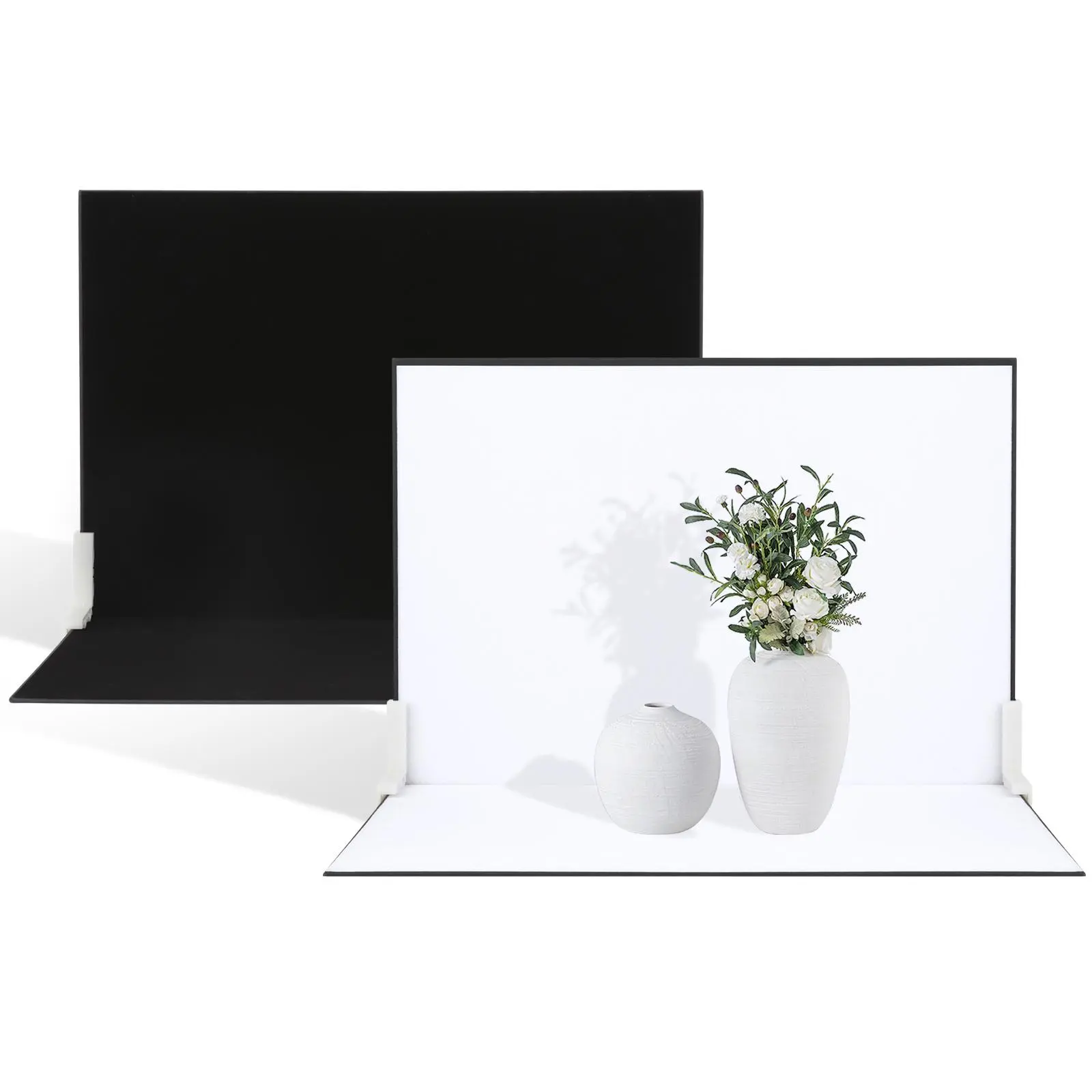 EONIX 2 in 1 Black & White Double Sided Photography Background Board, Foldable Photography Background Board, Portable Photography Accessories for Food Jewelry, Camera, Photography Backdrop, Photoshoot Backdrop, Folding, Photography Props