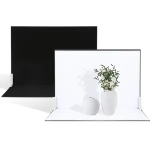 EONIX 2 in 1 Black & White Double Sided Photography Background Board, Foldable Photography Background Board, Portable Photography Accessories for Food Jewelry, Camera