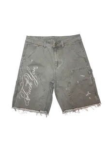 VINTAGE GREEN ‘F-You’ Carpenter Jorts