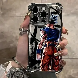 Classic Teen Anime G-Gokus Creative Graffiti Design Phone Case for iPhone 17 Air 16 15 14 13 12 11 Pro Max Plus Samsung Galaxy S25 S24 S23 S22  Ultra  Shockproof Transparent Soft Back Cover Smartphone Cellphone Protection Casing Protector Protective Black