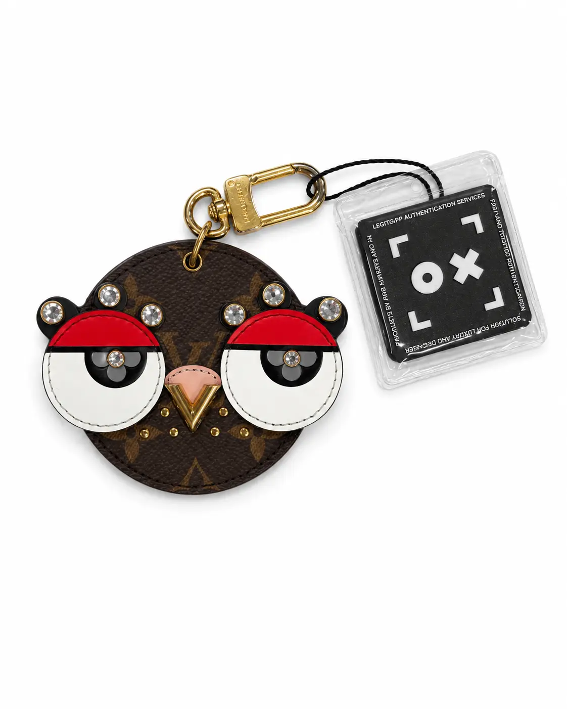 Pre-owned Louis Vuitton leather Bag Accessories Monogram Animal Faces Bird Bag Charm 39242204