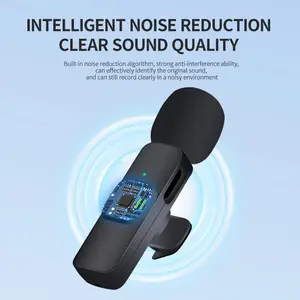 Bluetooth USB-C Wireless Mic For Content Creators Built-in Microphone Noise Cancellation