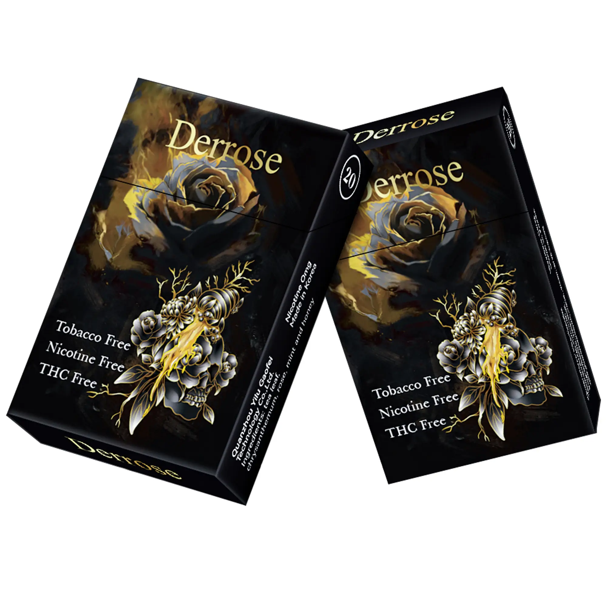 2 Packs 40 Sticks, Herbal tea stick, brewed for drinking or ignited for inhalation, Ingredients: tea leaf,chrysanthemum, rose, mint and honey, Made i