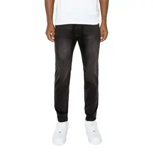 VICTORIOUS Essential Denim Jogger Pants - Comfort Stretch Fabric Menswear