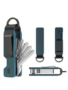 Unisex Aluminum Key Organizer, Multi-Functional Metal Key Chain, Holds 1-6 Keys, Portable Key Holder, Perfect Gift for Valentine's Day, Father's Day