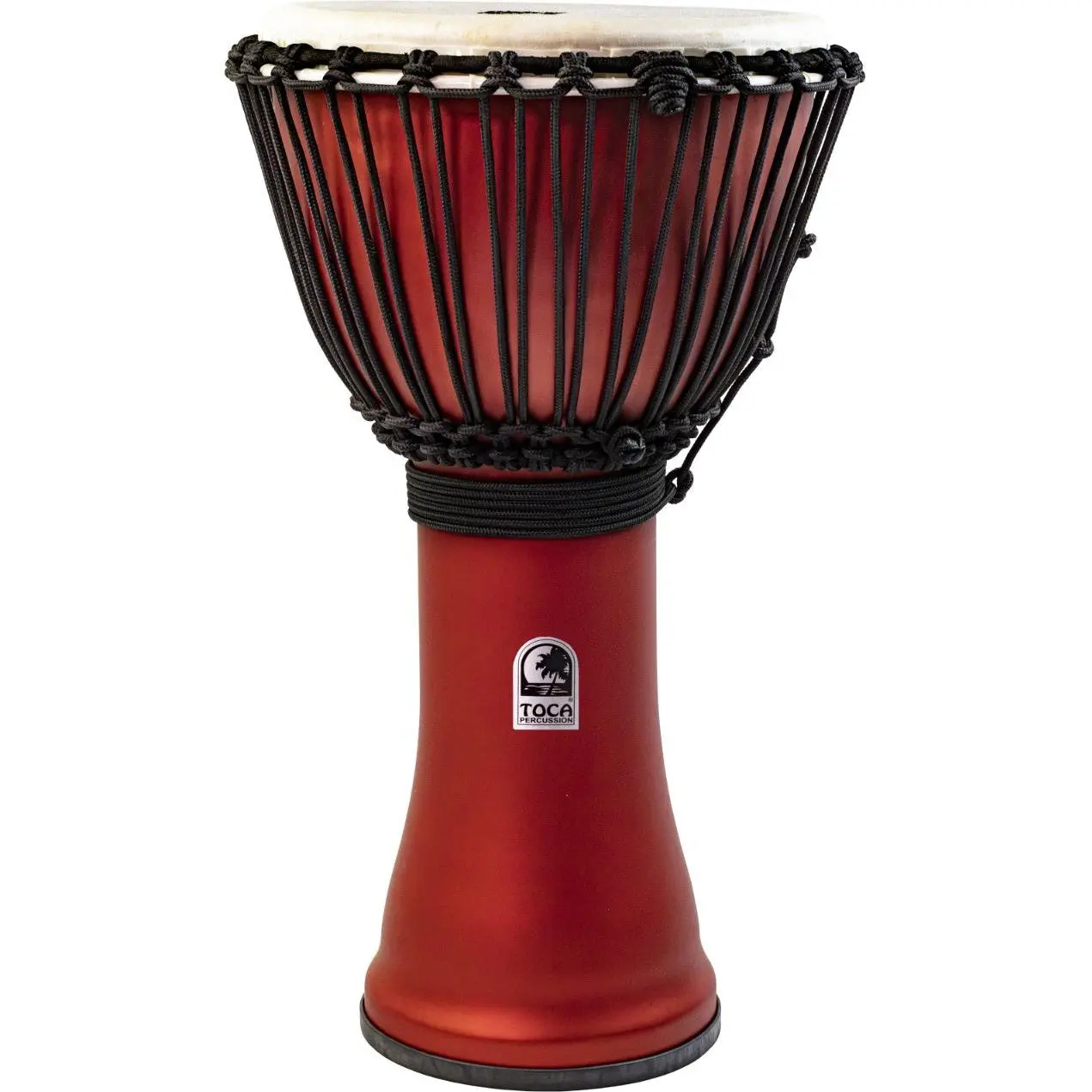 Toca Freestyle Rope-Tuned Djembe 10" Matte Racing Red