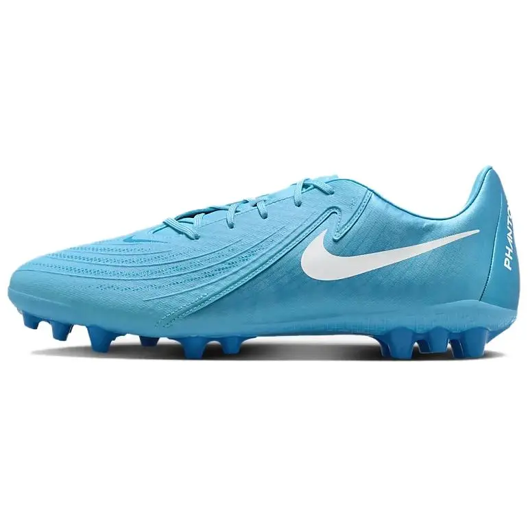 Nike Phantom GX 2 Academy Men's Artificial Turf Soccer Cleats - Blue, House White, Rubber Studs, Turf Grip, Maison Mihara Casual Trainers
