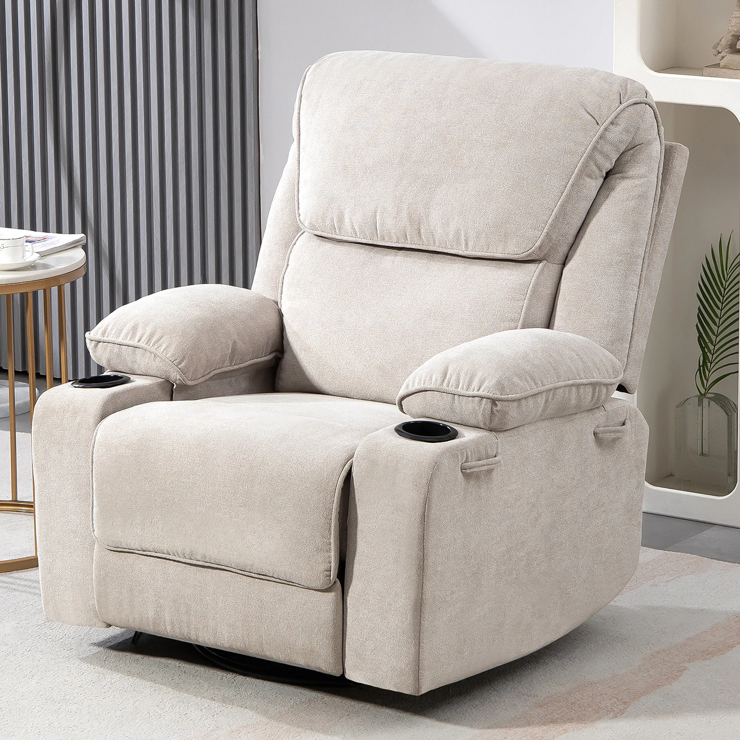 Massage Recliner Sofa with Heat & Air Compression, 8-Point Shiatsu Massage, Remote Control, for Living Room, Home Office Perfect Gift for Valentines Day Adjustable Therapy