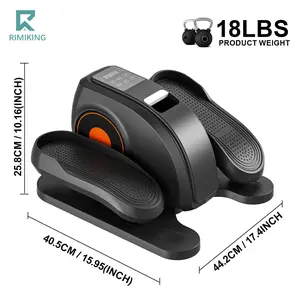 [FathersDayGift] RIMIKING Electric Under Desk Elliptical Machine, Portable Seated Pedal Exerciser, Remote Control & No Assembly Required, Compact & Convenient