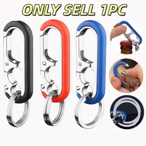 Creative Multifunctional Bottle Opener Keychain, Network Celebrity Keychain, Men's Business Keychain, Metal Waist Hanging Car Keychain