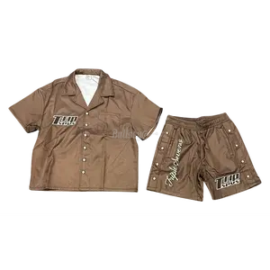 Triple Sevens Brown Nylon Suit