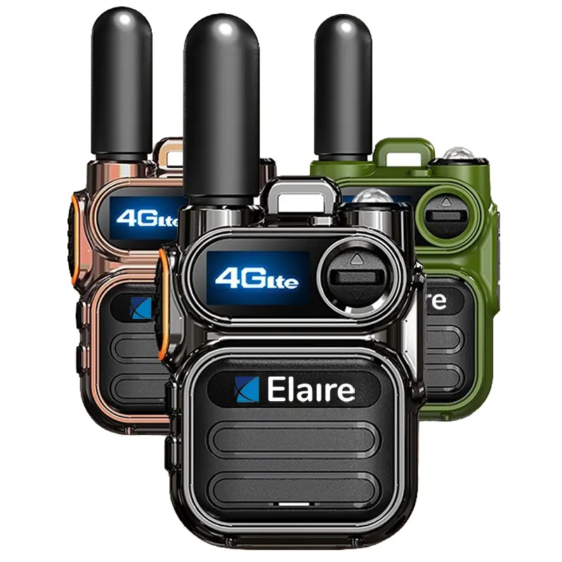 4G LTE Push-to-Talk Radio with SIM Card, Unlimited Distance Walkie Talkie, Global Cellular Network 2-Way Radio for Security, Warehouse, Construction & Outdoor Use