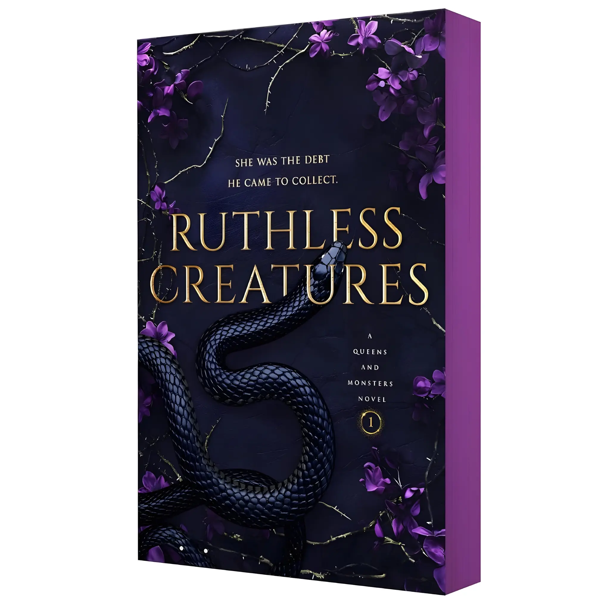 Ruthless Creatures: Queens and Monsters Book 1 - J.T. Geissinger Deluxe Edition Paperback, Amethyst Purple Sprayed Edges, Bonus Chapter, for Mafia Romance Fans