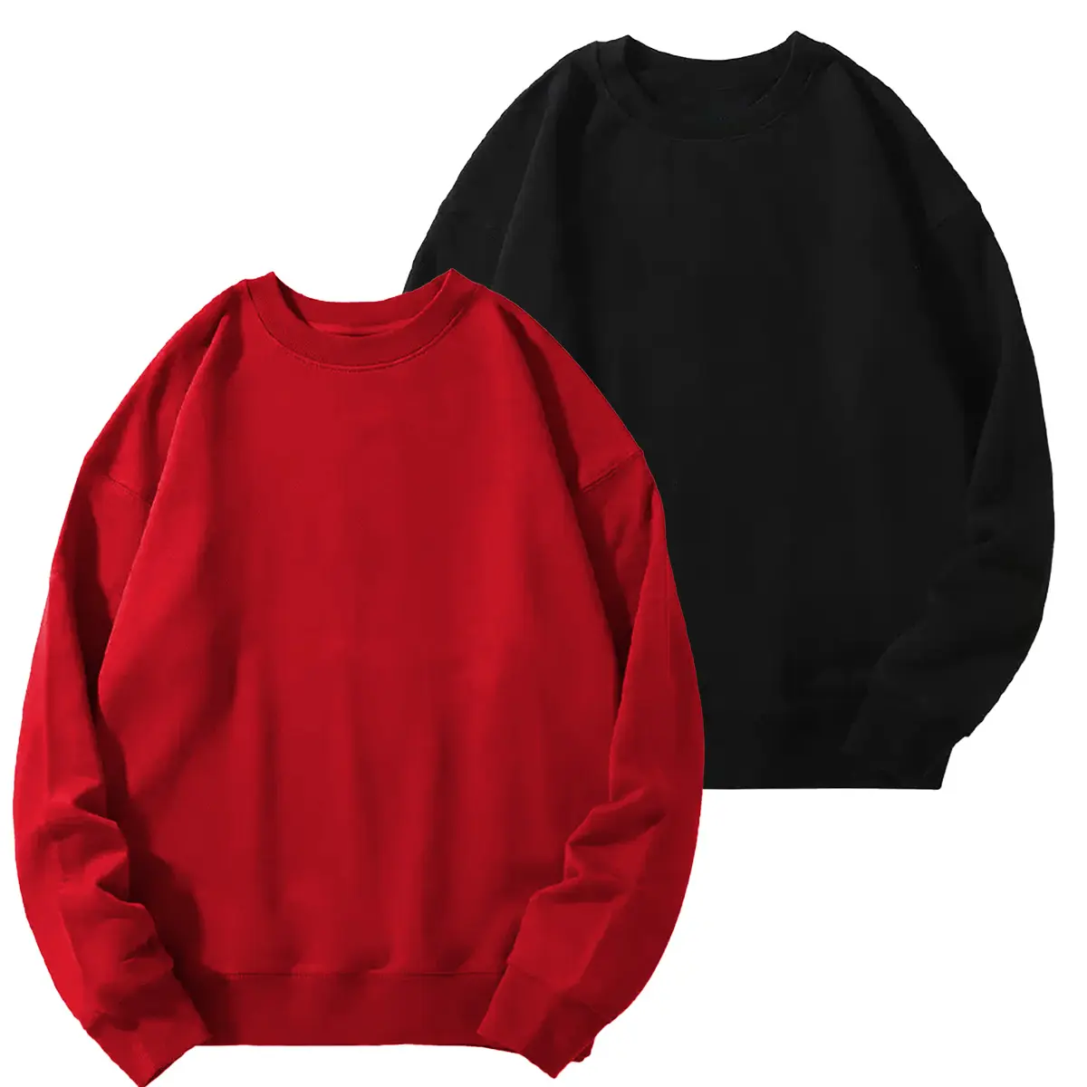 Holafish 2Pack Womens Fleece Lined Crewneck Sweatshirt Versatile Unisex Casual Wear Comfortable Long Sleeve Top,Christmas Gifts summervibes