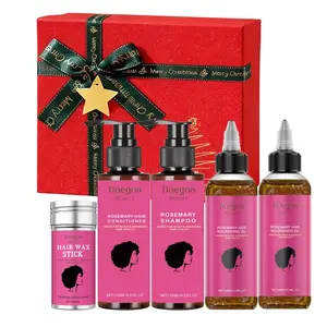 Rosemary Volumizing Shampoo Set with Vitamin E & Biotin Oil, Hydrating Moisturizing Nourishing Formula, Deep Care for Scalp & Roots, Winter Daily Haircare, Valentine's Day gift. (Including Shampoo, Conditioner, Essential Oils, And Hair Wax Stick)