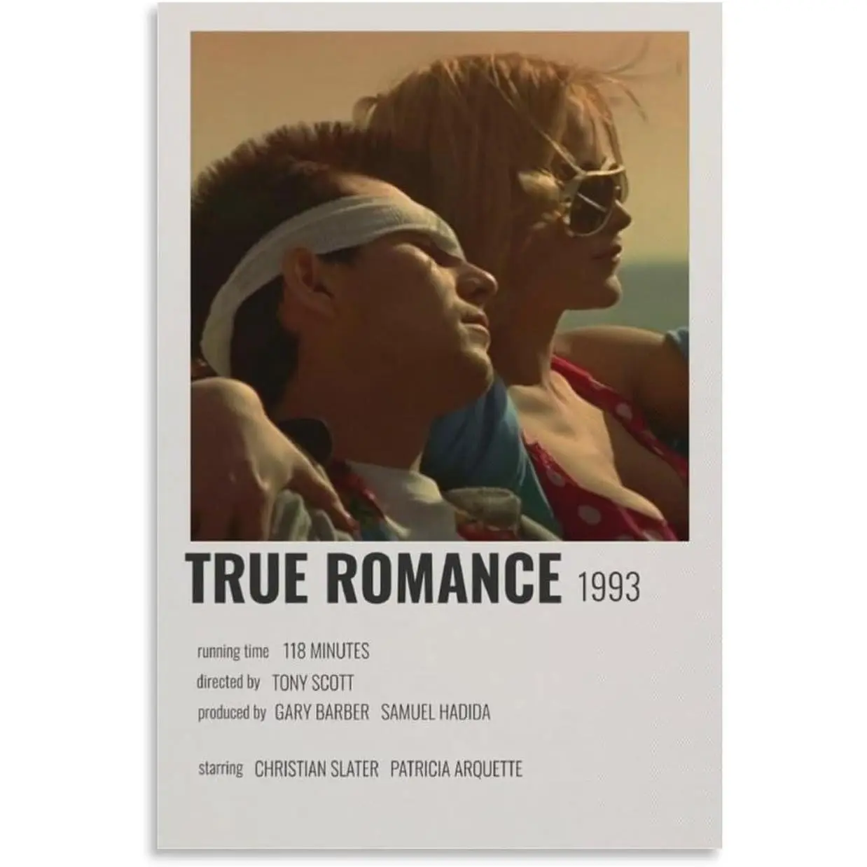 True Romance Criminal Love Movie Poster (3) Print Photo Art Painting Canvas Poster Home Decorative Bedroom Modern Decor Posters